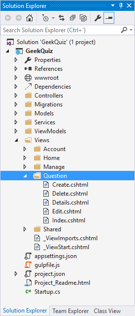 Showing the Question Views